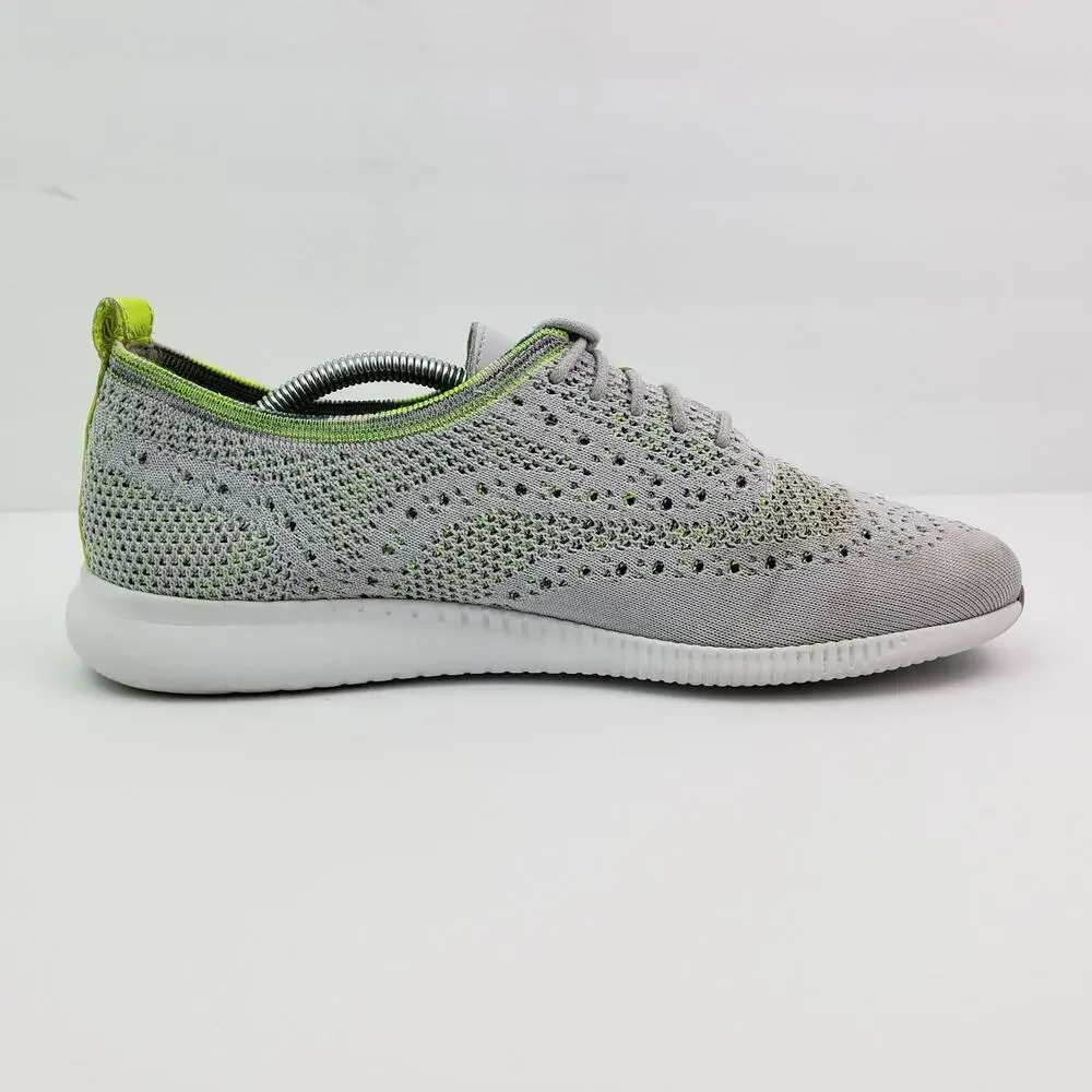Cole Haan Grand OS Womens Size 9 B Gray Volt Fly Knit Oxford Sneaker Shoes W2284